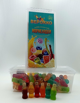 №2 Жевательный мармелад Бутылочки МИКС, 250г      в Челябинске