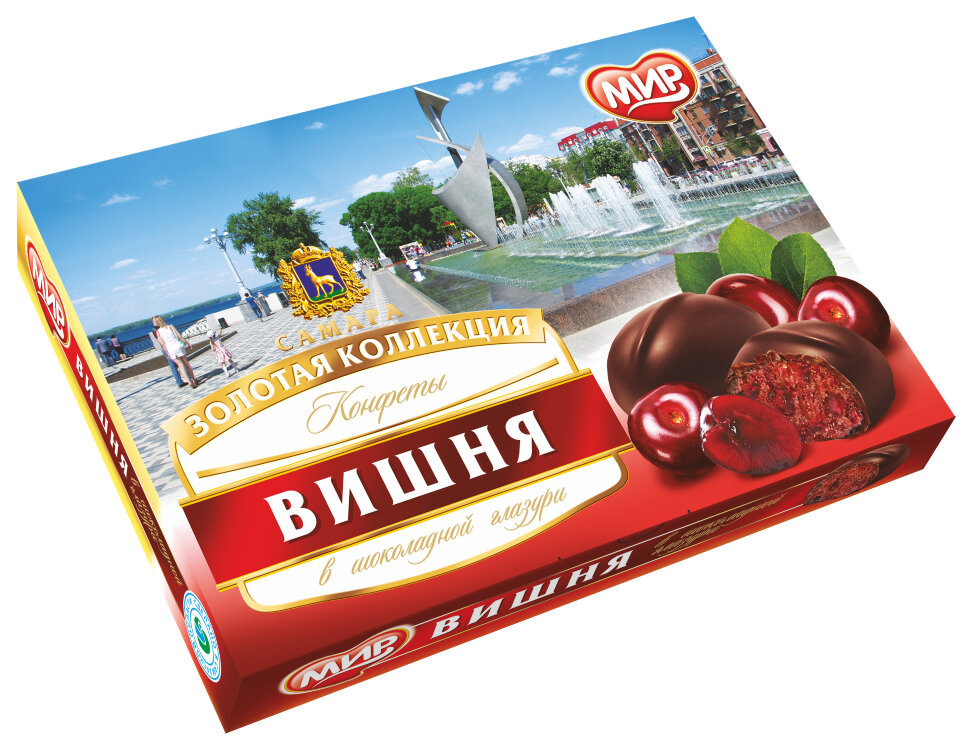  КФ МИР Вишня в шоколадной глазури 160г в Челябинске