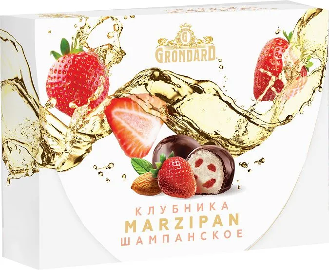  TM Grondard       (10185) Конфеты глазированные Марципановые Клубника и Шампанское, 98г в Челябинске